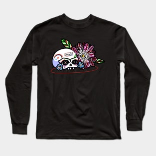 Skull in flowers Long Sleeve T-Shirt